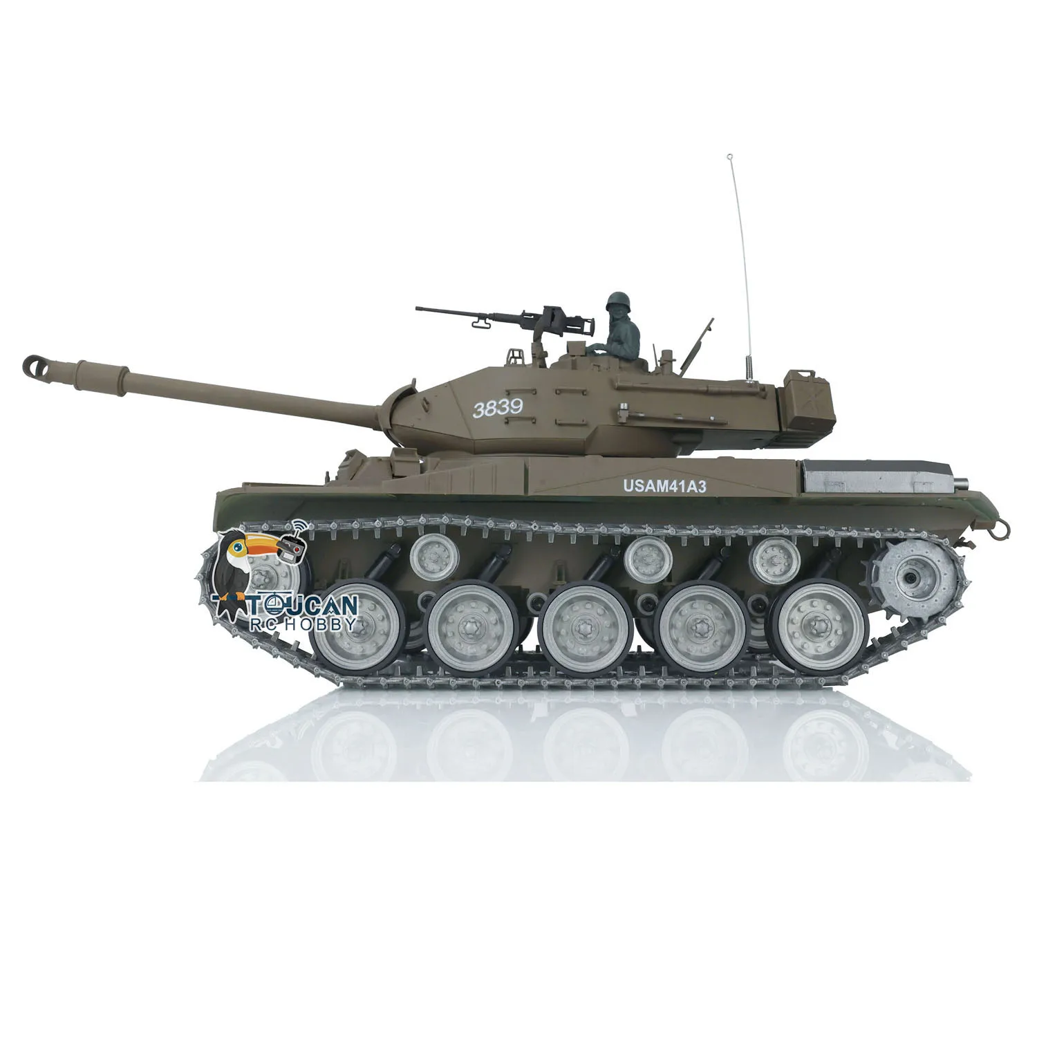Heng Long 1/16 RC Tank 7.0 Customized Walker Bulldog RTR Radio Control Tank Model 3839 Metal Tracks Wheels Cars Toys TH17329 4