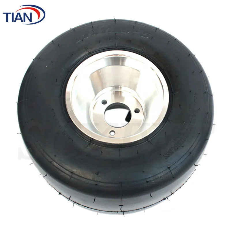 GO KART Wheel Front 10X4.50-5 Rear 11X7.10-5 Tubeless Tire Aluminum Alloy Rim Hub For KARTING ATV UTV Buggy
