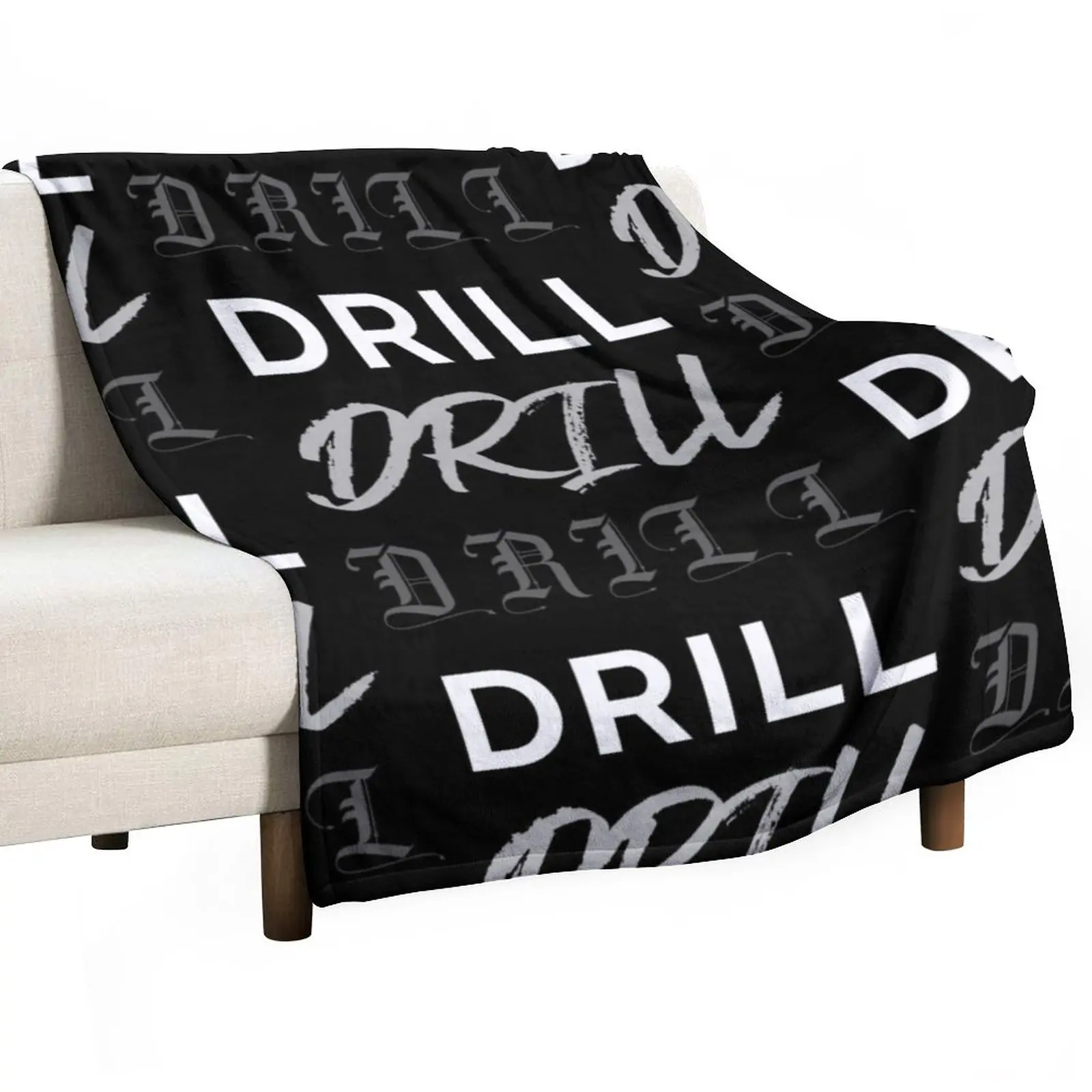 

New Drill Throw Blanket valentine gift ideas sofa bed Custom Blankets