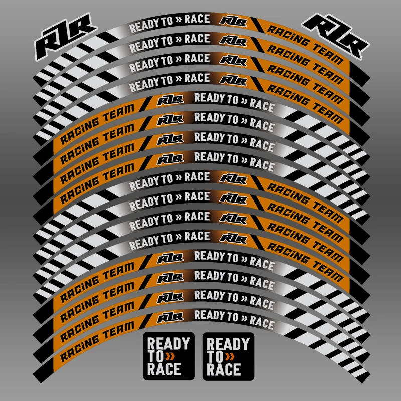 Reflective Motorcycle Wheel Sticker Rim Decals Stripe Tape Hub Accessories For KTM Duke 200 Ng125 390 250 RC 790 690