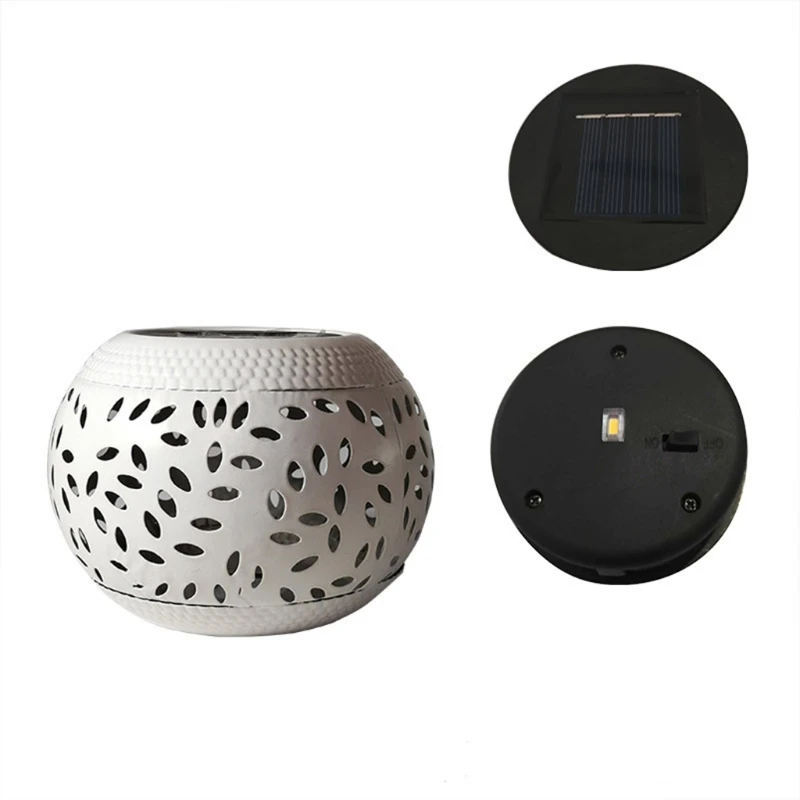

Backyard LED Solar Powered Lantern Lights Outdoor Garden Table Lamp for Patio 45BE