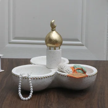 Statue décorative en résine de Style moyen-orient, ornement d'intérieur pour salon, Compatible multi-pièces, pas d'alimentation requise, fleur Ba, 1 pièce 1