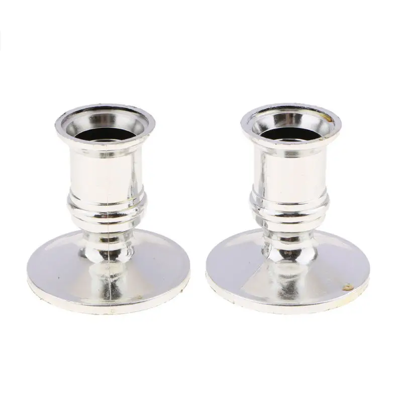 

Shape Candle Base Fits Standard Stick Silver Finished Candle Centerpieces Displays Plastic Holders Traditional