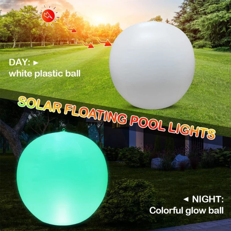 Solar Garden  Light Outdoor Solar Glowing Ball Light Changing Waterproof It's a Balloon Light