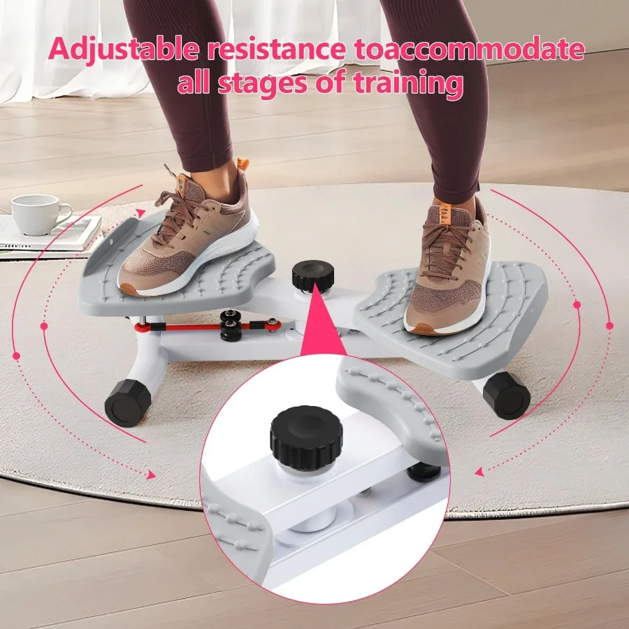 Waist Twisting Machine & Ab Twister Machine - 300 lbs Noiseless Waist Twister Board for Core Exercise, Home Gym Fitness Equipmen