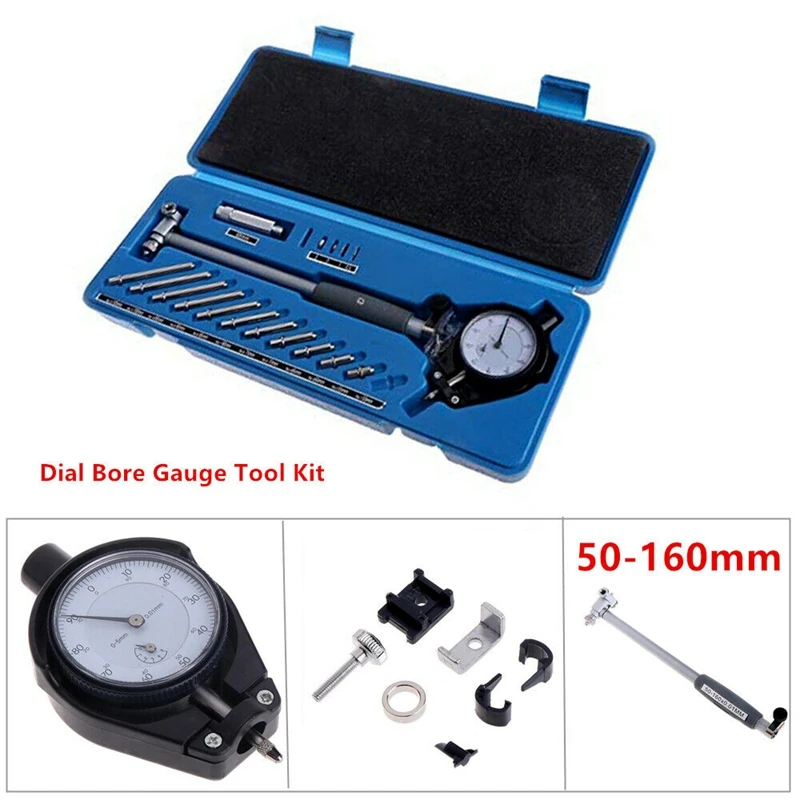 

50-160X0.01 Mm Inner Diameter Gauge Measuring Rod Deep Engine Hole Measurement Dial Bore Indicator Gauge-Boom