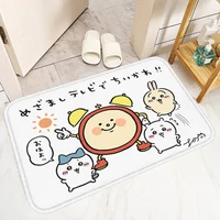 Washable Non-slip Kitchen Rug Chiikawa Bathroom Floor Mat Doormat Entrance Door Home Custom Rugs Bath Mats Carpets Carpet Foot 1