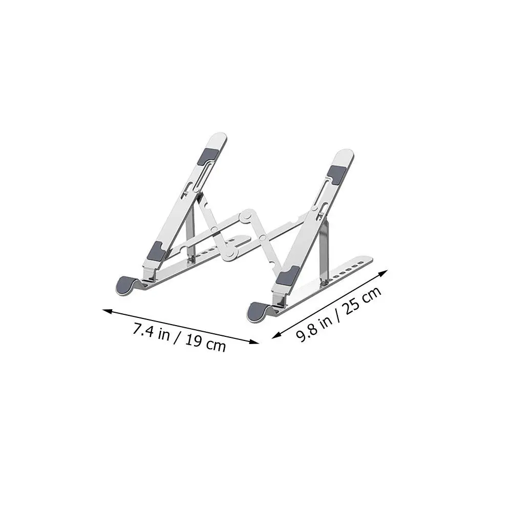 1Pcs 알루미늄 합금 노트북 스탠드 접이식 휴대용 냉각 랙 노트북 홀더 데스크탑 지원 브래킷 노트북 냉각 랙