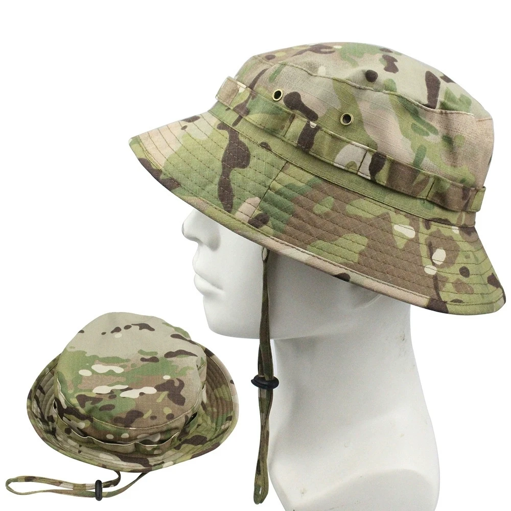 Camo Bucket Hat - Packable Outdoor Summer Sun Hat