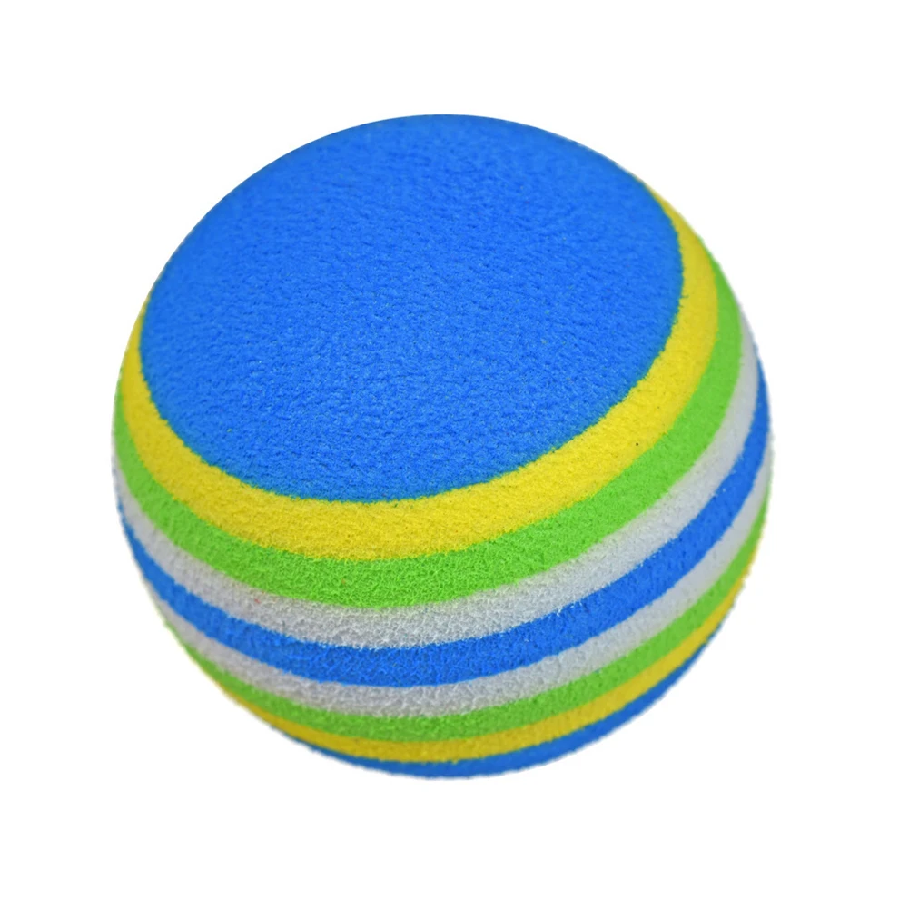 10pcs Sponge Balls Golf Balls EVA Flexible Golf Swing Training Indoor Practice Red/Blue/Yellow 42mm 4.5g For Approach Shot