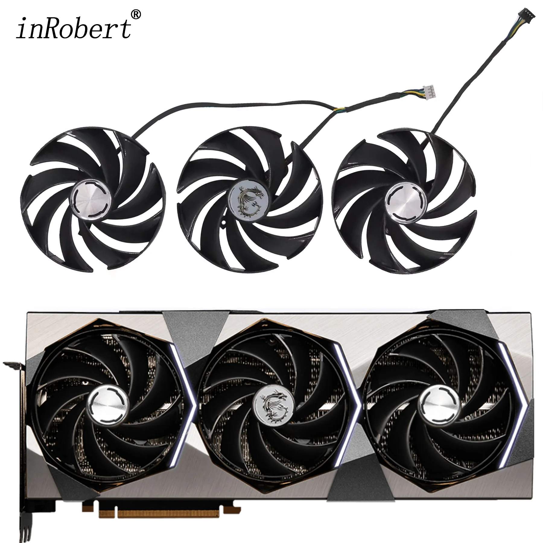 

New 95mm PLD10020B12H Video Card Cooler Fan Replace For MSI RTX 4080 RTX4090 SUPRIM X Graphics Video Card Cooling Fans