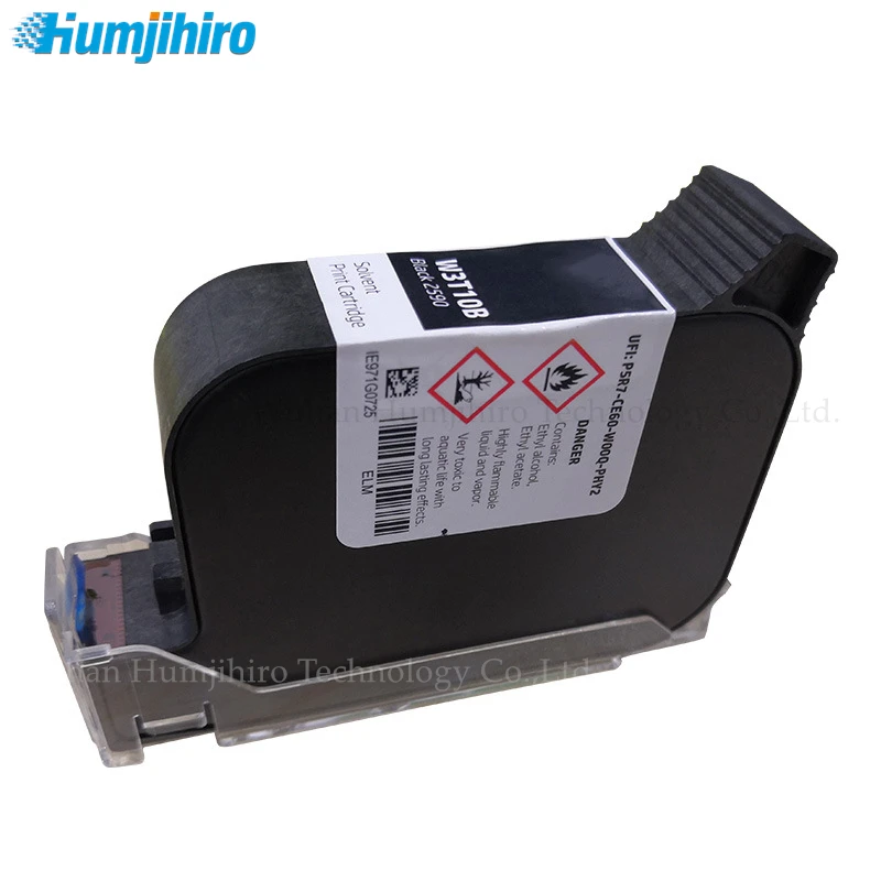 Thermal Inkjet Printer Cartridge For HP 2590 W3T10B Eco Ink Cartridge Handheld Inkjet Printer Cartridge Solvent Black Quick-drying Ink