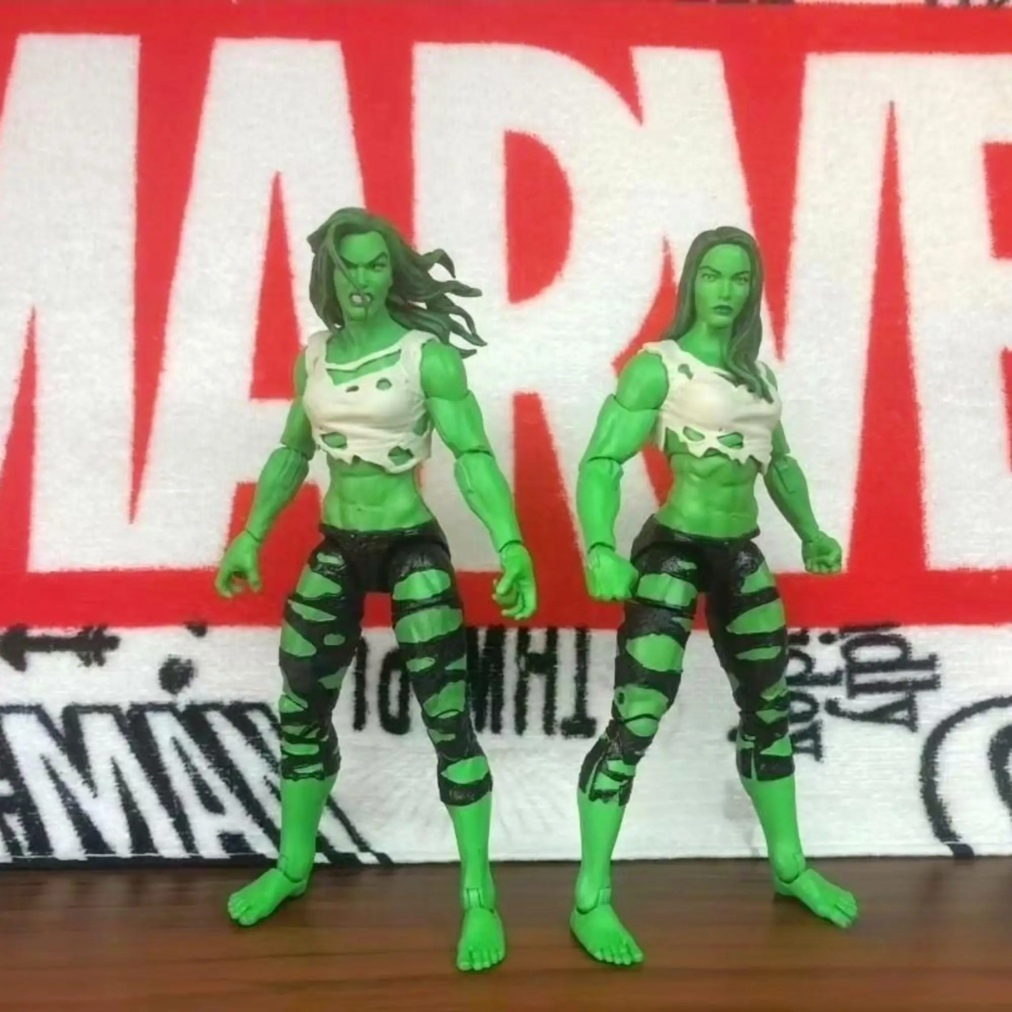 

In Stock Marvel Legends She Hulk Action Figure 6" Angry Normal Head Hulkettes Version No Extra Open Hands Model Toy For