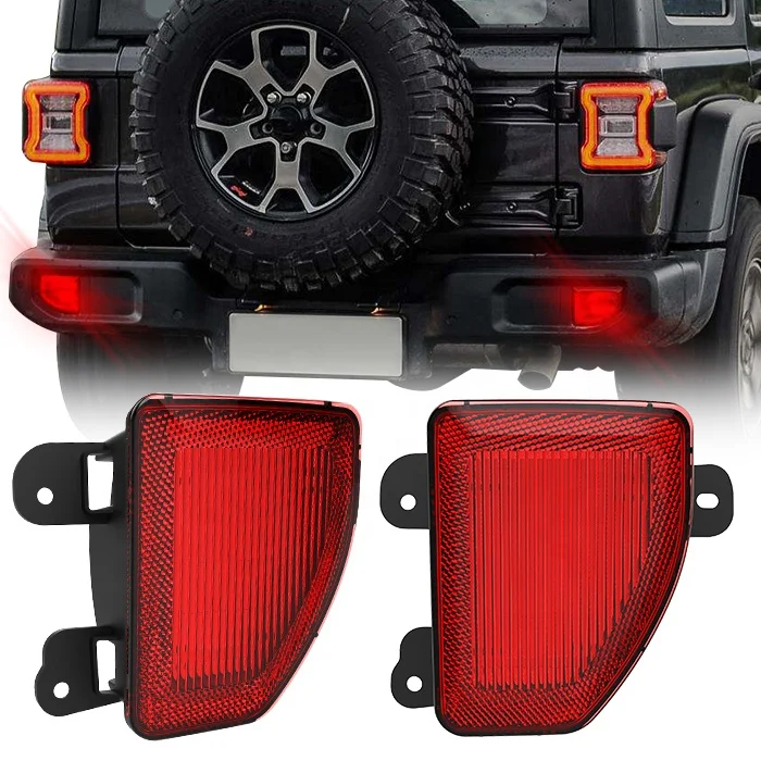 

JL задний бампер, тормозные фонари, светодиодные противотуманные фары, светодиодные задние фонари для Jeep Wrangler JL 2018 2019 & Gladiator JT 2020