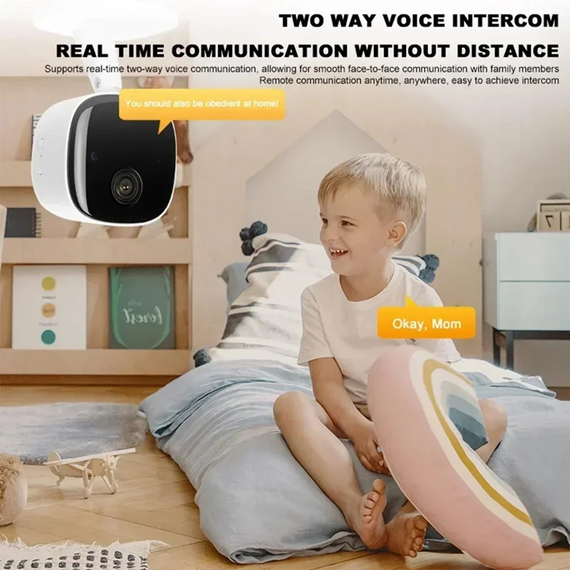 8K Ultra HD WiFi Indoor Security Camera with Audio and Infrared Night Vision
