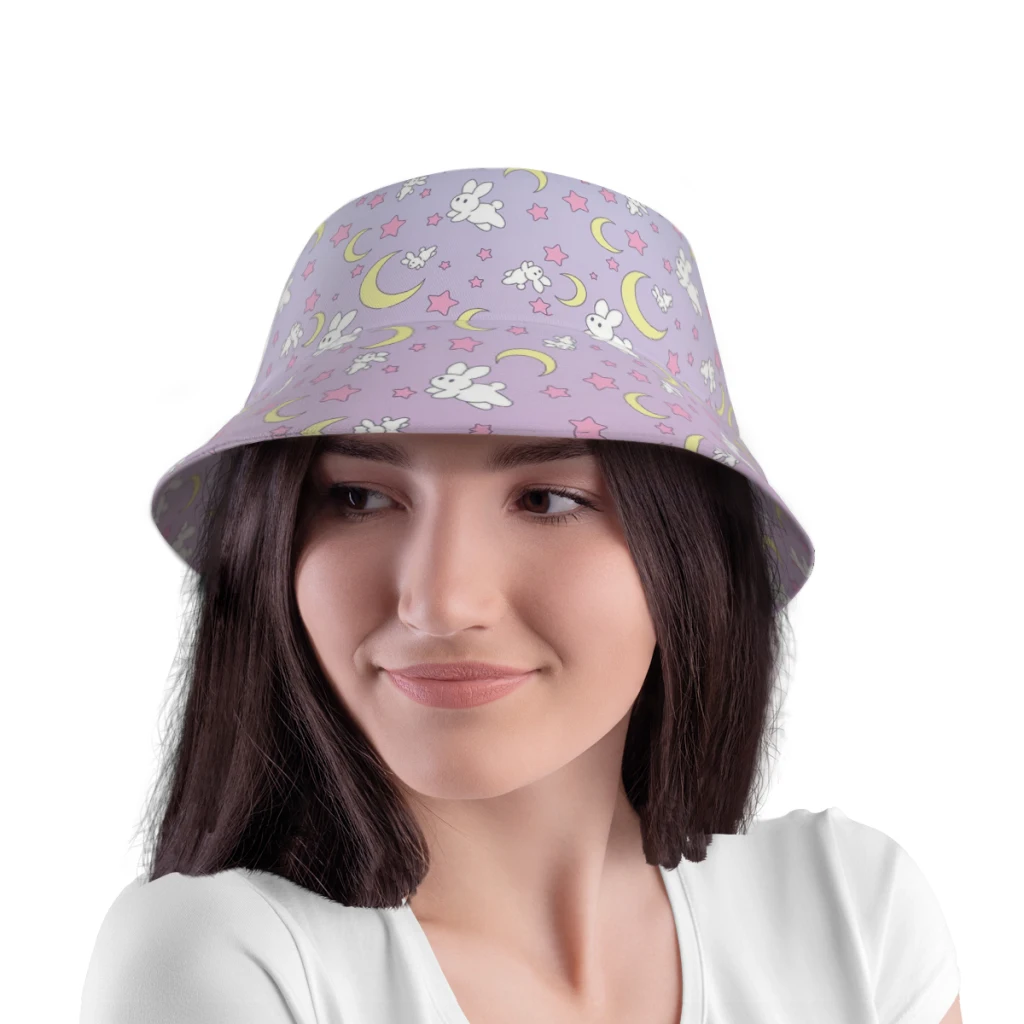 2022 New Summer Usagi Pattern Old Style Bucket Hat for Unisex