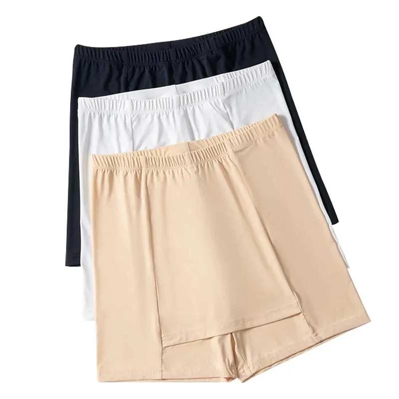 Description Picture 6 of itemSimplejewel Double Layer Safety Panties Girls Women Boxer High Waist Protective Shorts Under the Skirts Summer Dress Underwear