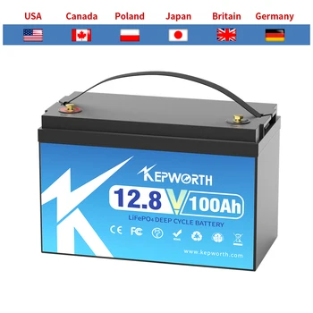 Limited Time Promotion EU Stock 12V Lifepo4 Battery 100Ah 180Ah 300Ah Support Series/Parallel for RV Marine Trolling Motor 1