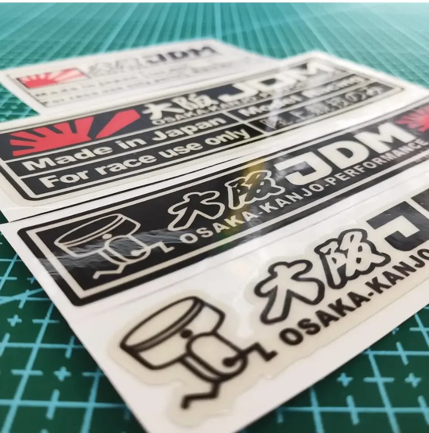 

Fashion Car Modification For Osaka JDM Reflective Stickers PVC Decoration Auto Windshield Motorcycle Luggage Sticker Accessories