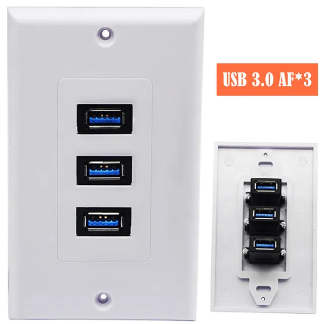 RiteAV - 1 porta HDMI - 1 porta schermata Cat6 Ethernet bianca - staffa inclusa
