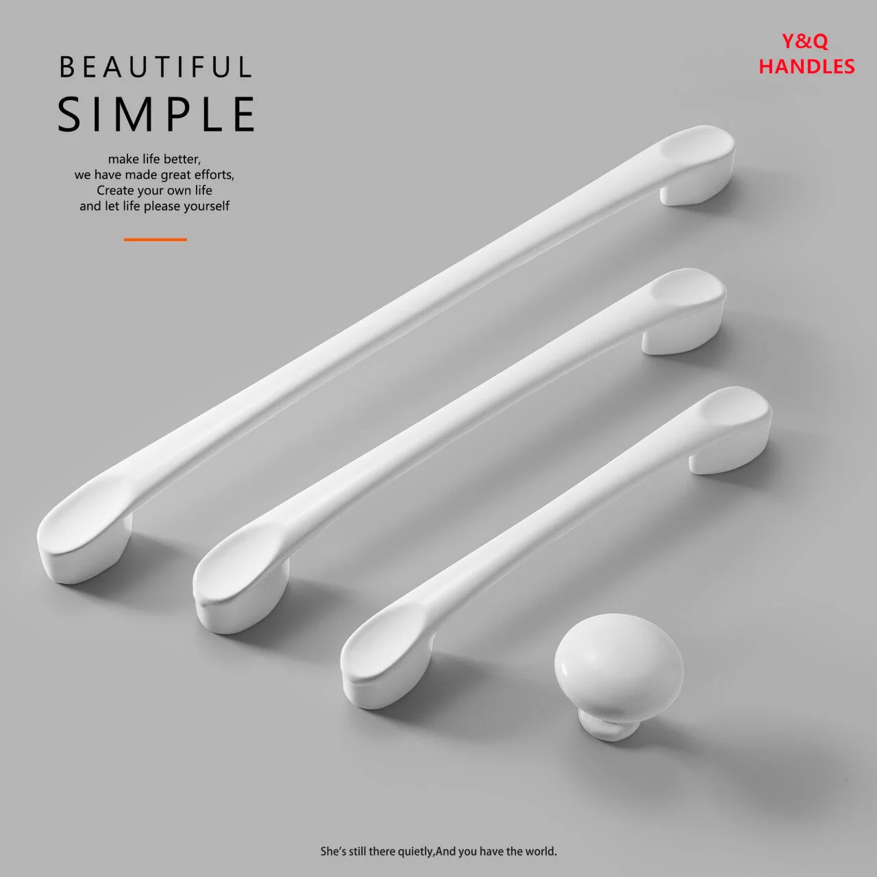 

Handles Drawer Cabinet Furniture Kitchen Handles for Cabinet Knob Door Drawer Furniture Kitchen Knob White Modern Simplicity