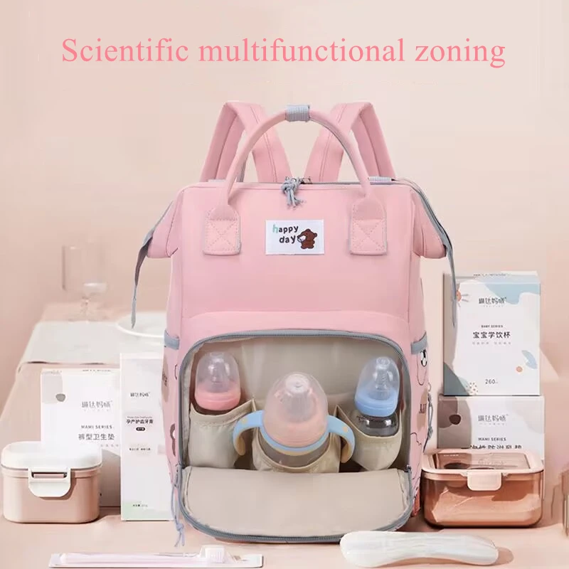 Backpack Diaper Bag Baby Essentials Travel Tote Multifunction Waterproof with Changing Station Pad Stroller Straps Big for Mommy