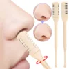 Double-head Comb Nose Hair Trimmer Portable Nose Hair Scraper Clean Non-slip Hair Trimmer Shaving Scissors Two Packs Beauty Tool 2
