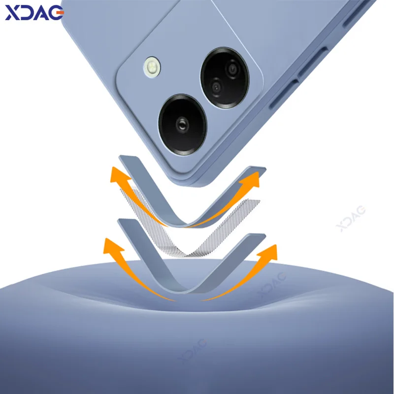 Premium Dual Layer Silicone Cellphone Case with Full Camera Protection