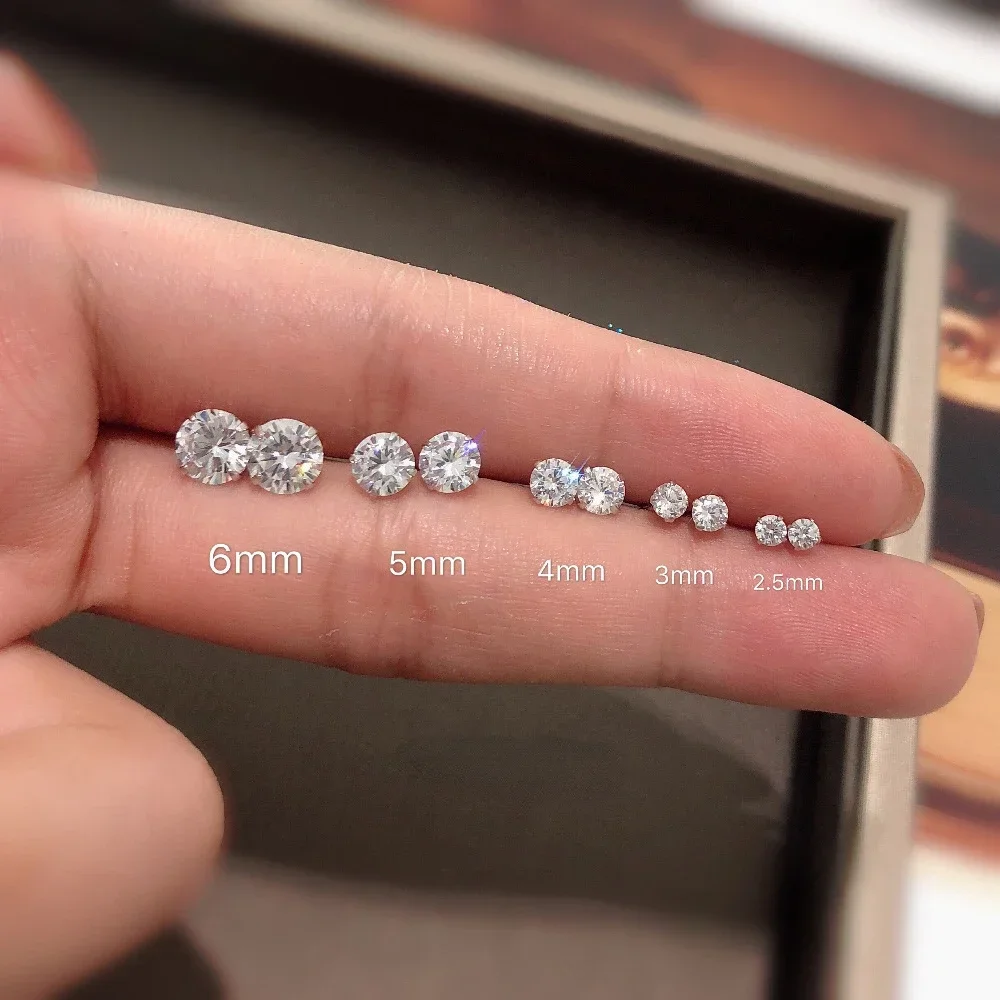 925 Sterling Silver Jewelry Women Fashion Cute Tiny Clear Crystal Stud Earrings Gift for Girls Teens Lady Fine Jewelry silver stud earrings