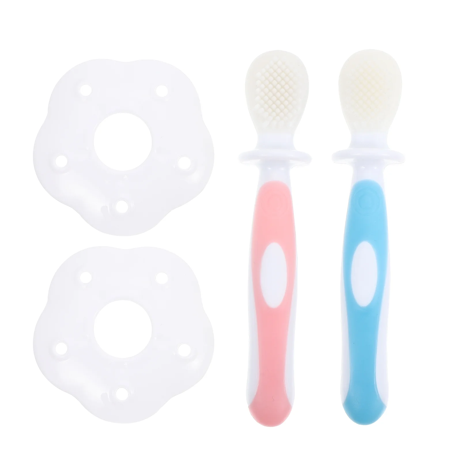 

2 Sets Kids Oral Care Toothbrushes Silicone Toothbrushes Oral Tooth