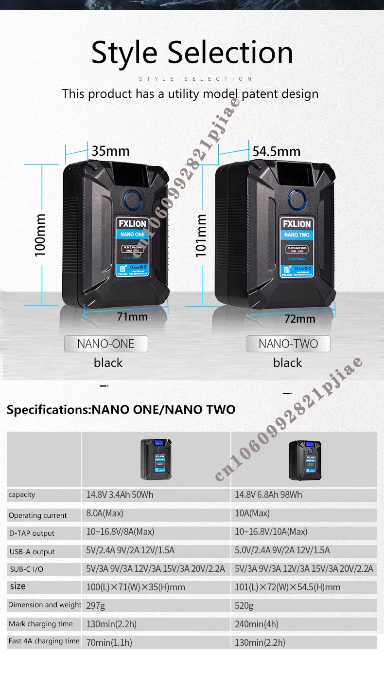 FXLION NANO TWO 2個セット Amazon.com : FXLION Nano Two V Mount Battery,98Wh 14.8V