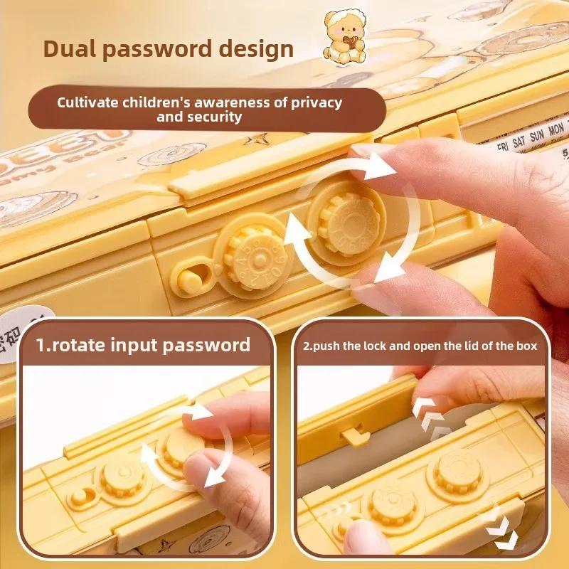 Multi Functional High Tech Pencil Boys' Password Lock Kindergarten Bag Gift Erasable Writing Box