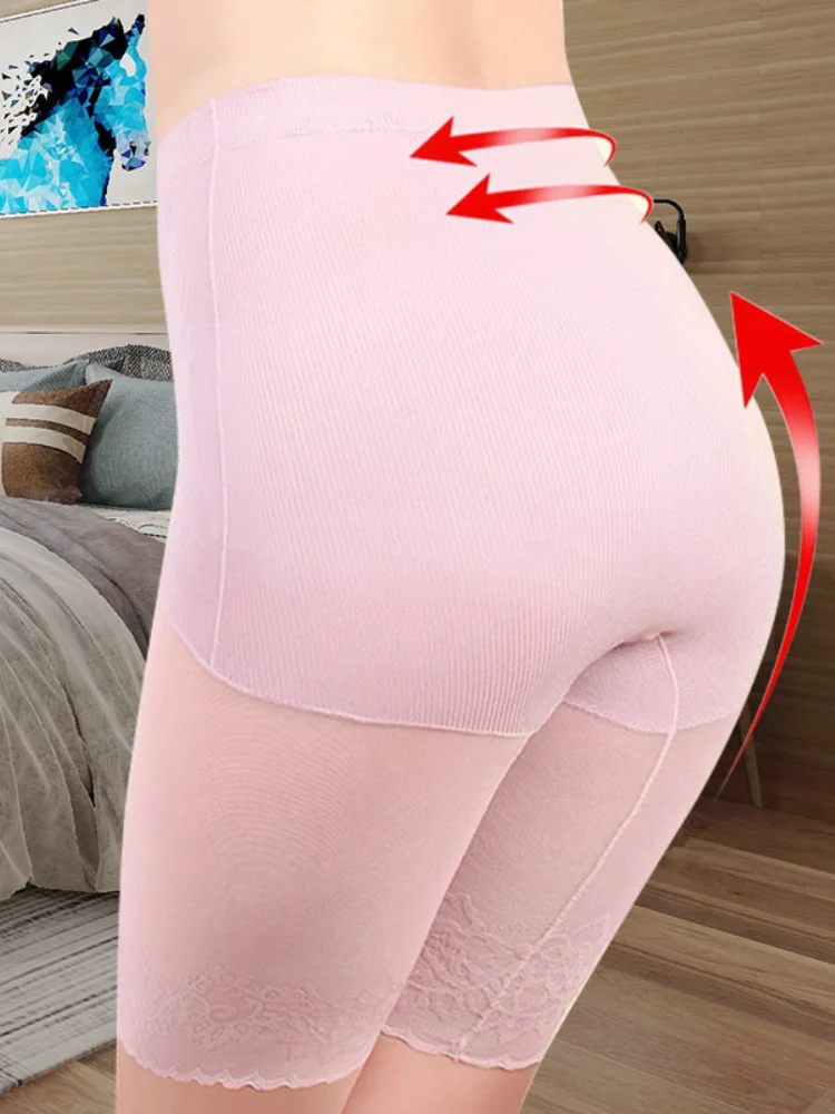Women's shorts under the skirt Safety Pants Sexy Lace Anti Chafing Thigh High Waist Boxer Panties Anti Friction Skirt Shorts 5