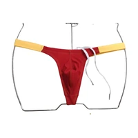 BOYTHOR Men's Swimming Trunks Thong Swimming Trunks Match Color Narrow Edge Sexy Fashion Swimming Beach Pool Swimming Trunks 1