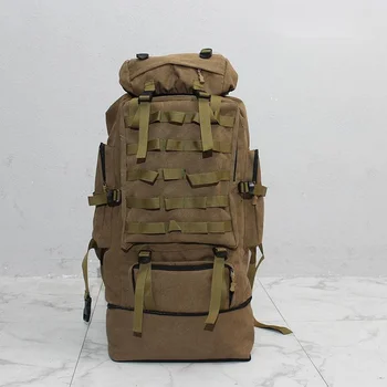 100L expansion long-distance travel luggage, outdoor camping, hunting, backpack, men's clothing, cotton quilt, large backpack 3