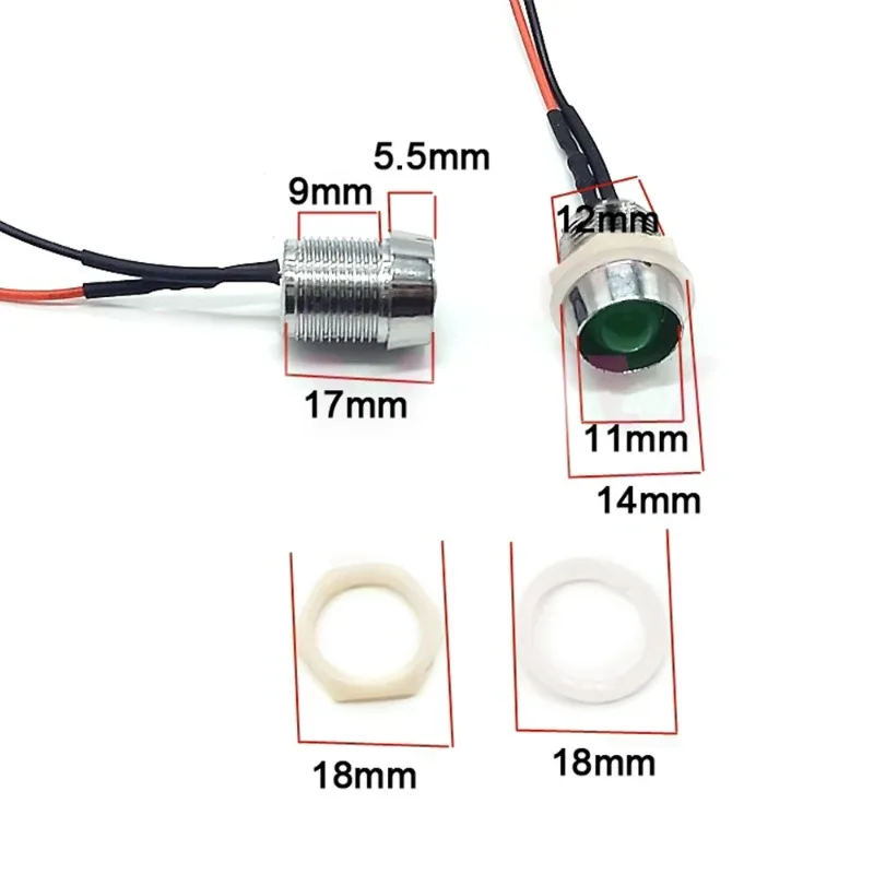 Lot De 10 LED 5mm Ultra Puissantes Pré-câblées – Bleu – 3V à 220V – Super Lumineuses Pour Bricolage & Signalisation