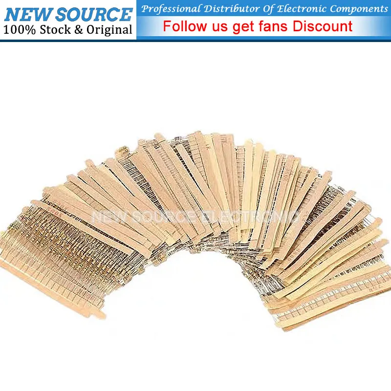 100pcs/lot 1/4W Carbon Film Resistor 5% 1R-10M 0R 10R 22R 47R 100R 220R 470R 1K 3.3K 10K 47K 100K 220K 47 100 150 Ohm 0.25W carbon film resistor