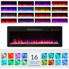42" Electric Fireplace,  Heater with Adjustable Flame Color and Brightness, 1400 W Recessed and Wall Mounted Electric Fireplace 4