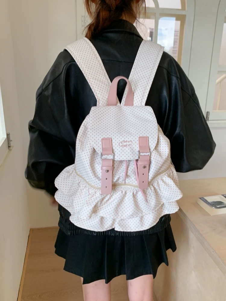 Casual College Style Women's Backpack 2025 New Fashion Multi-Pocket Small Bookbag Autumn Winter Travel Outdoor Small Rucksack - 3