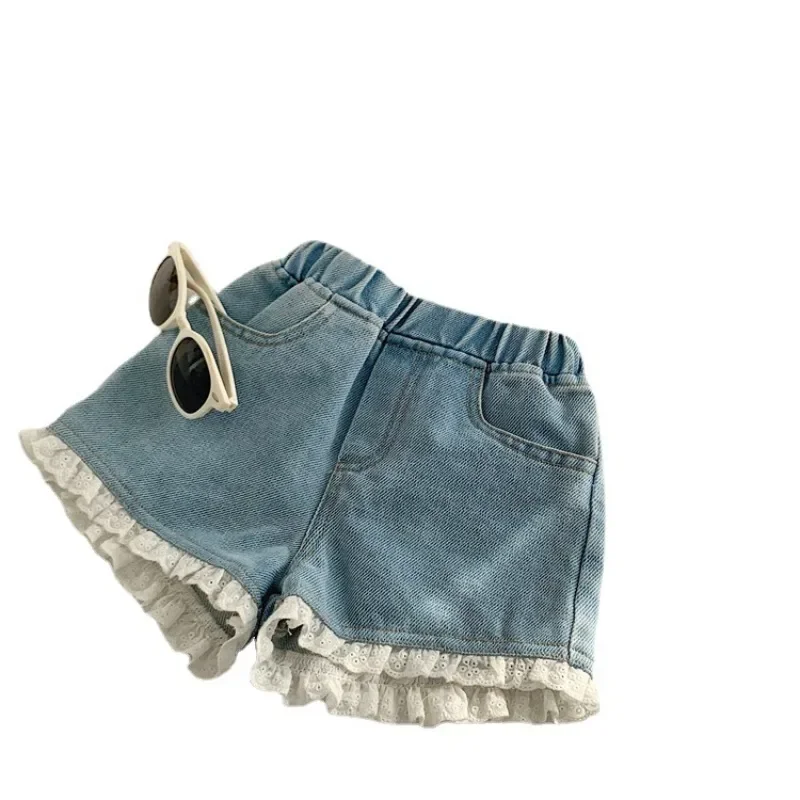 Kids Shorts New Korean Version of Baby Everything Thin Girls' Denim Shorts Summer Wear Children's Summer Dress Foreign Style Short Pants kids shorts