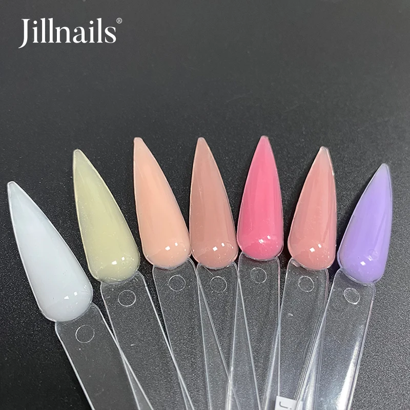 Jillnails Builder Nail Gel for Nails Extension Natural Medium Gel 100ml Self Leveling Gel Milky Pink White Building 5