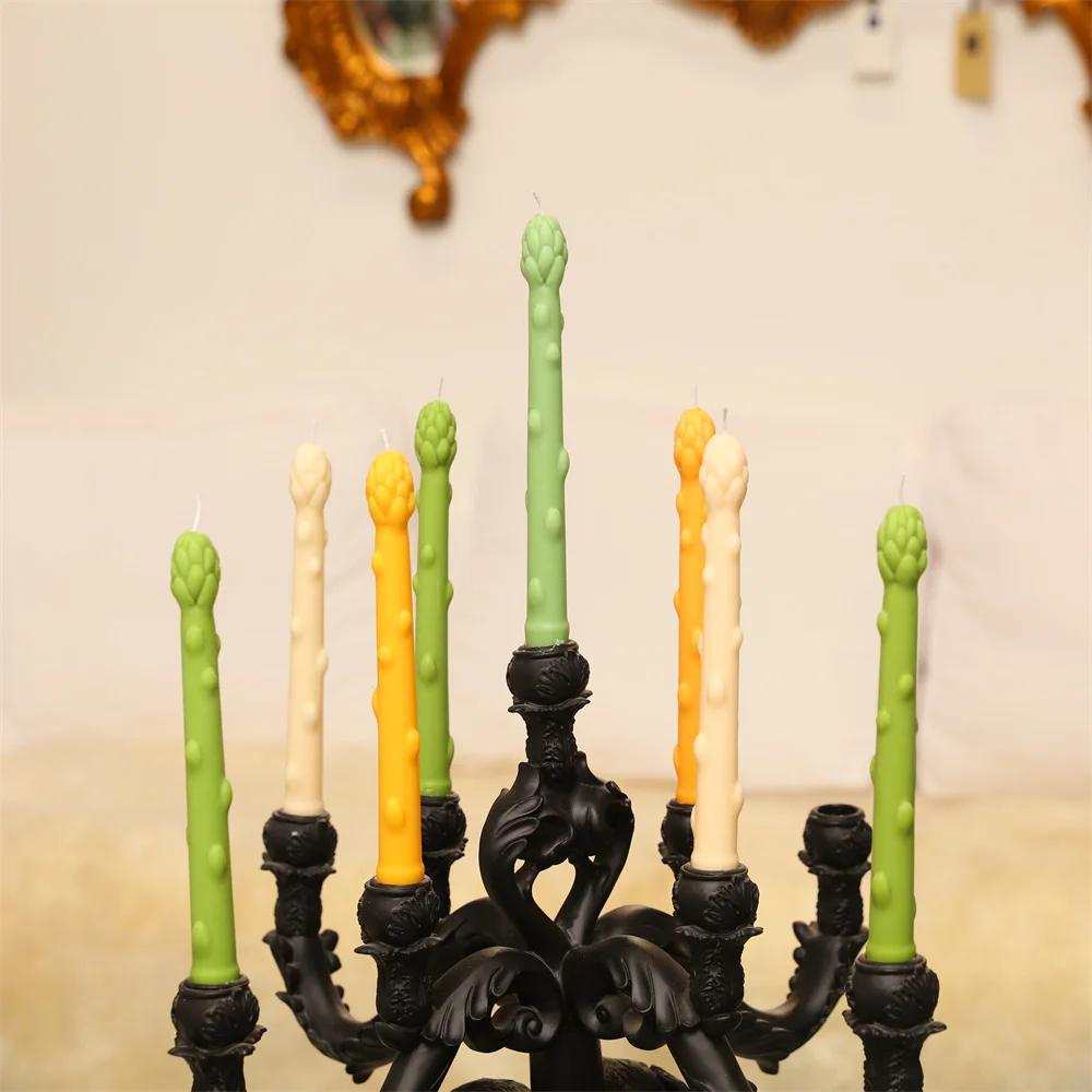 Asparagus Silicone Molds Candles Handmade Aromatherapy Soy Wax Candle Mould DIY Candle Making Supplies