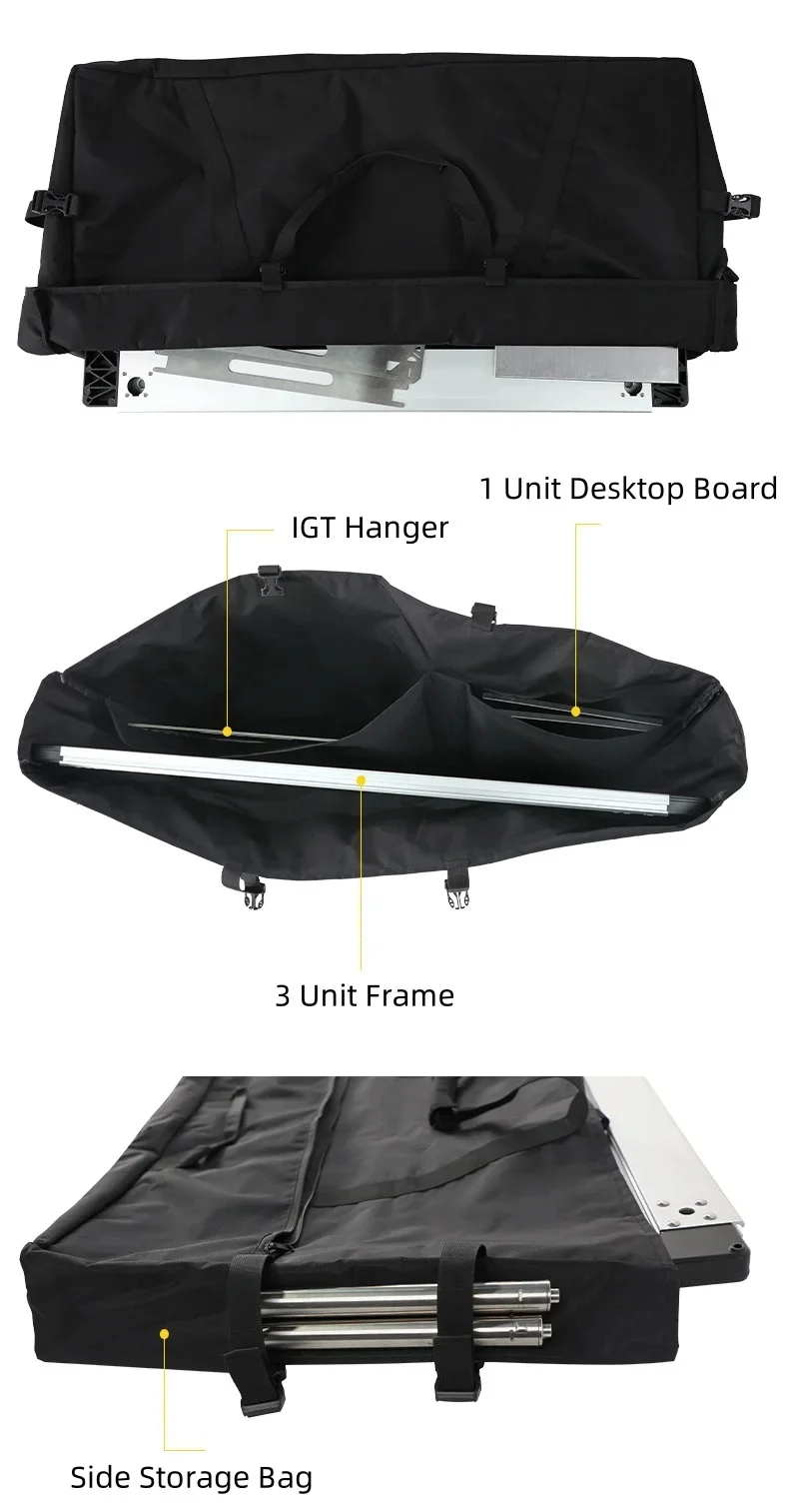 Description Picture 4 of itemOutdoor Camping IGT Table Portable Lightweight Folding Table Aluminum Alloy Camp BBQ Desk Outdoor Picnic Fishing Table IGT Bag