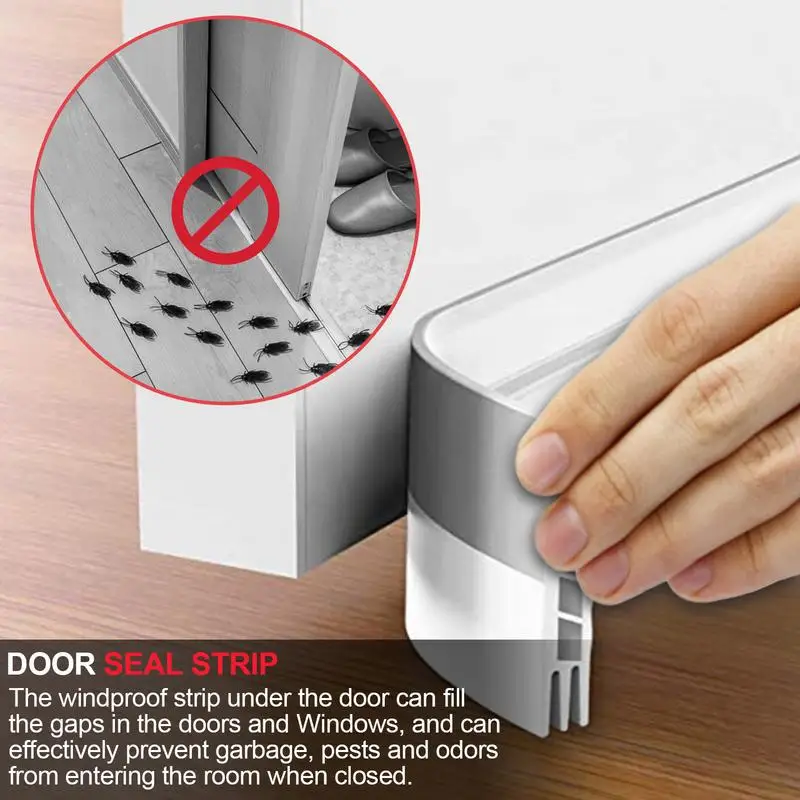 

Door Bottom SealStrip Weather Window Rubber Sound Insulation Weatherstrip Windproof Dust Adhesive Door Bottom Sealing Tapes