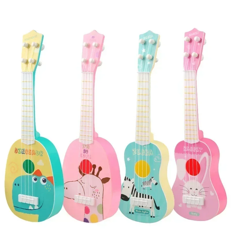 Children Ukulele Musical Toys 4 Strings Small Guitar Montessori Education Instruments Music Toy Musician Learning Gift 6