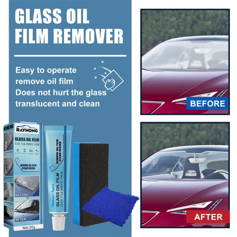 

Auto Car Glass Polishing Degreaser Cleaner Oil Film Clean Polish Paste For Bathroom Window Glass Windshield Windscreen