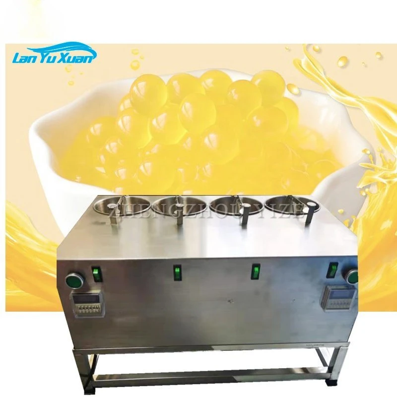 

4 head small jelly pearl ball popping bubble boba making machine milk tea tapioca pearls 240pcs/min