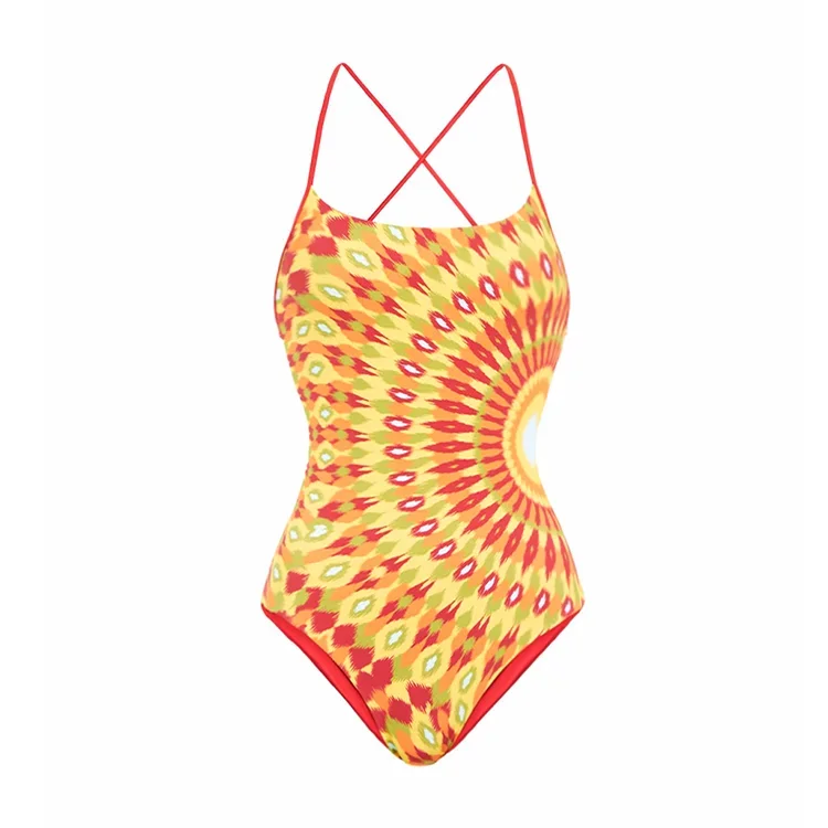  2024 Graphic Printed One Piece Swimsuit and Sarong Summer Swimwear  Clearance Wholesale