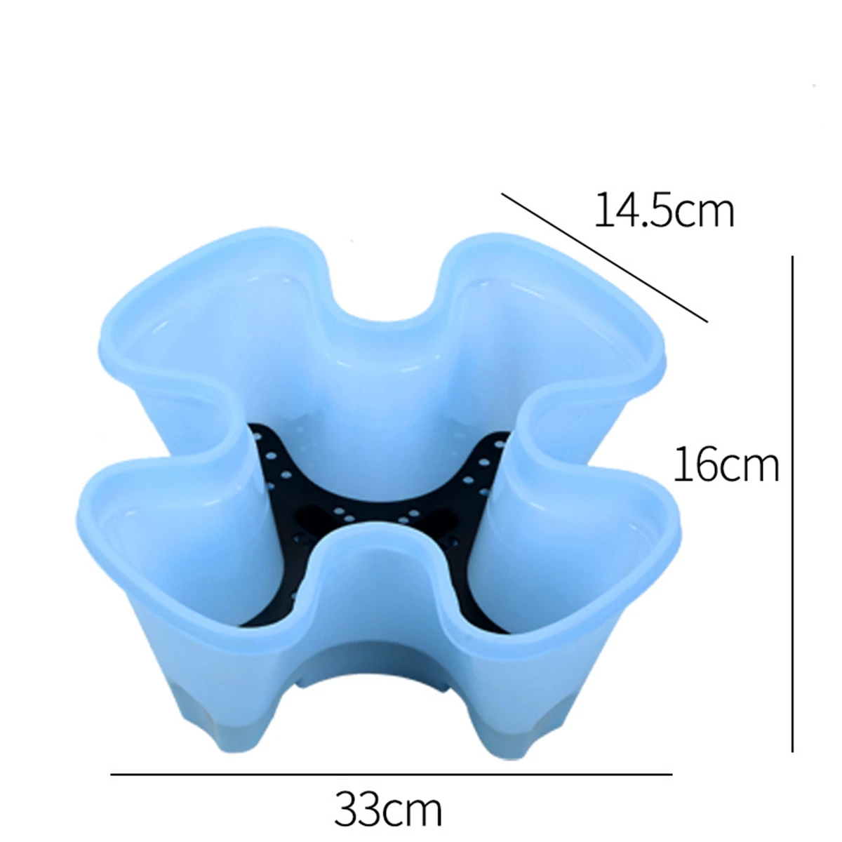2Pcs 4-Petals Pot#4