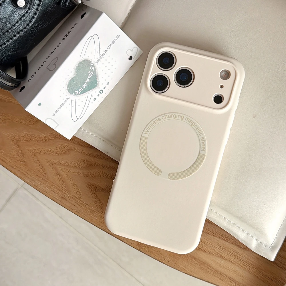 Liquid Silicone Magnetic Phone Case with Wireless Charging and Shockproof Protection